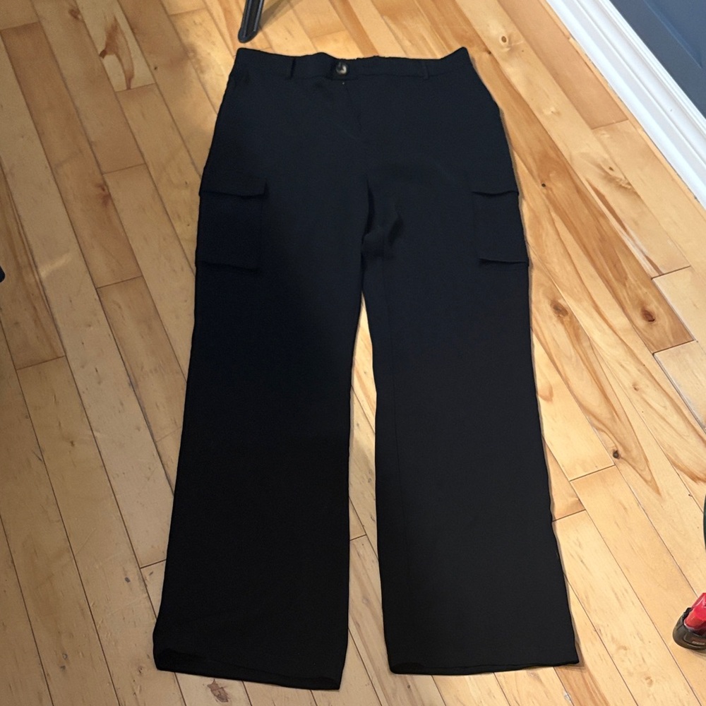 Chocolate Black Wide-Leg Pants